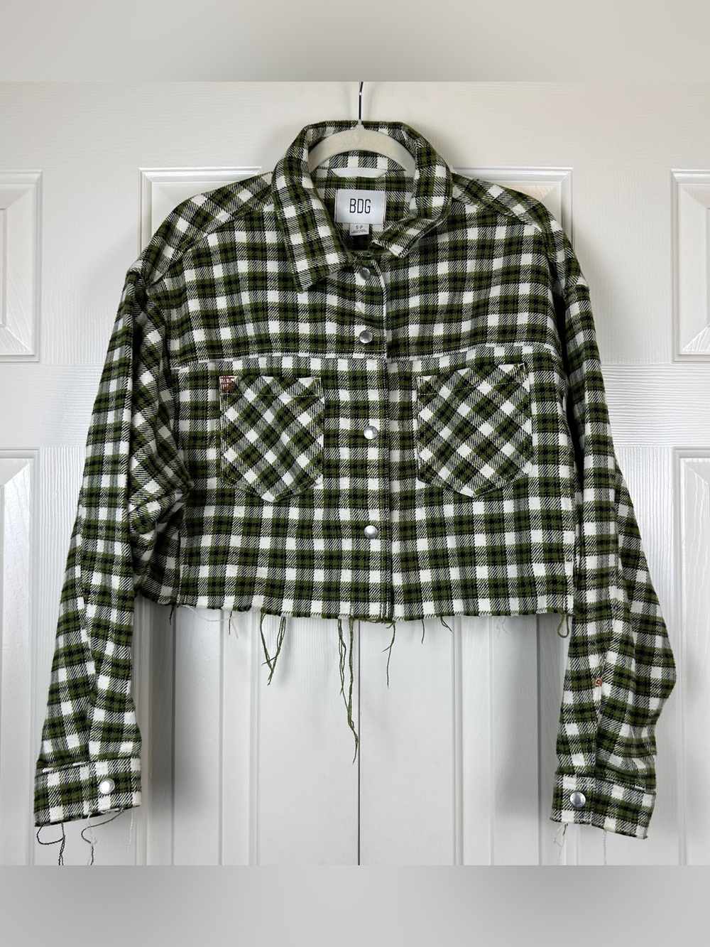 Urban Outfitters BDG Plaid Cropped Button Down
